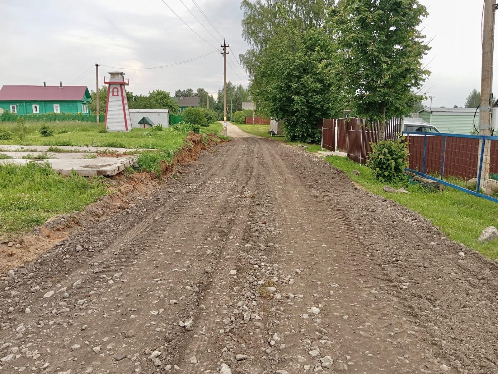 Дорога в деревне Юрьевец стала лучше: завершены работы по благоустройству.
